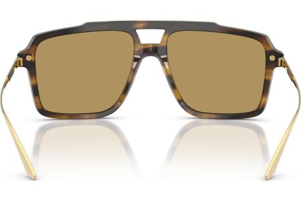 Okulary przeciwsłoneczne Dolce & Gabbana DG4477 344673 Kwadratowe Brązowe