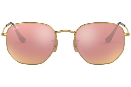 Aurinkolasit Ray-Ban Hexagonal Flat Lenses RB3548N 001/Z2 Pyöreä Kulta