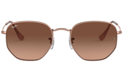 Слънчеви очила Ray-Ban Hexagonal Flat Lenses RB3548N 9069A5 Заоблени Златна