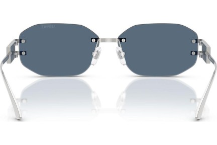 Okulary przeciwsłoneczne Versace VE2274 100080 Polarized Prostokątne Srebrne