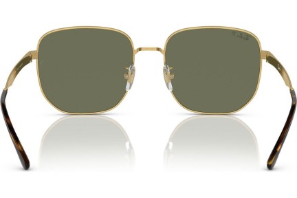 Okulary przeciwsłoneczne Ray-Ban RB3713D 001/9A Polarized Prostokątne Złote