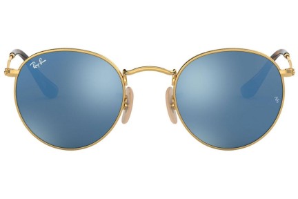 Слънчеви очила Ray-Ban Round Flat Lenses RB3447N 001/9O Заоблени Златна