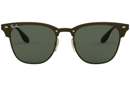 Okulary przeciwsłoneczne Ray-Ban Blaze Clubmaster Blaze Collection RB3576N 043/71 Browline Czarne