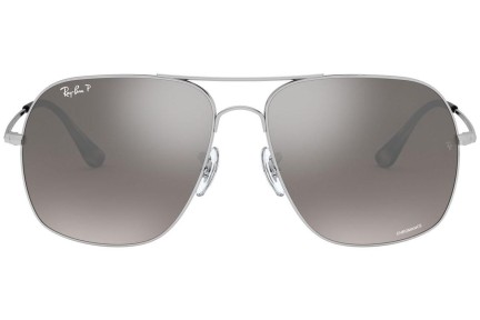 Okulary przeciwsłoneczne Ray-Ban Chromance Collection RB3587CH 003/5J Polarized Pilotki (Aviator) Srebrne
