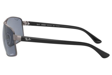 Okulary przeciwsłoneczne Ray-Ban RB3604CH 004/BA Polarized Prostokątne Srebrne