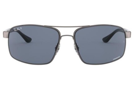 Okulary przeciwsłoneczne Ray-Ban RB3604CH 004/BA Polarized Prostokątne Srebrne