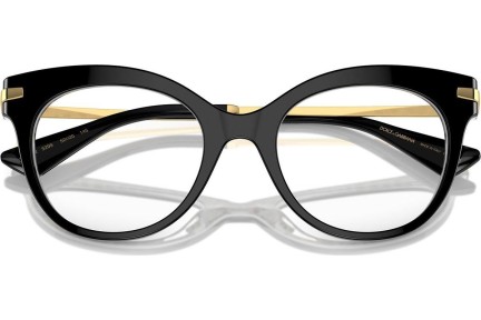 Brillen Dolce & Gabbana DG3392 3299 Cat Eye Zwart