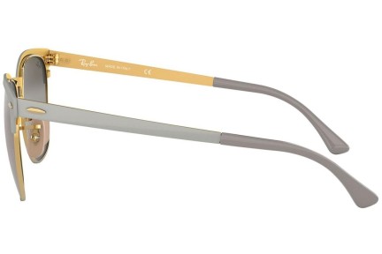 Okulary przeciwsłoneczne Ray-Ban Clubmaster Metal RB3716 9158AH Browline Szare