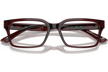 Okulary korekcyjne Emporio Armani EA3244 6174 Kwadratowe Brązowe