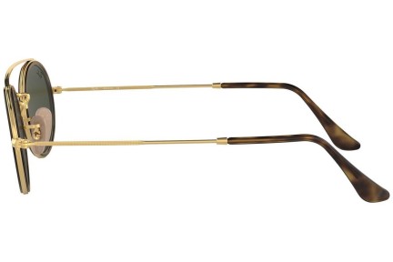 Okulary przeciwsłoneczne Ray-Ban Oval Double Bridge RB3847N 912131 Owalne Złote