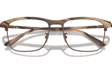 Okulary korekcyjne Giorgio Armani AR7262 6065 Kwadratowe Brązowe