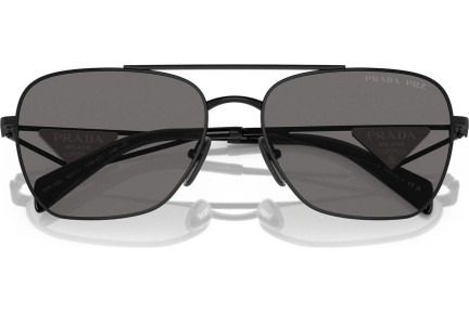 Слънчеви очила Prada PRA50S 1AB5Z1 Polarized Квадратни Черна