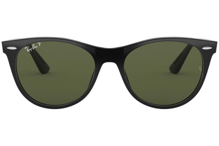 Solbriller Ray-Ban Wayfarer II Classic RB2185 901/58 Polarized Firkantet Sort