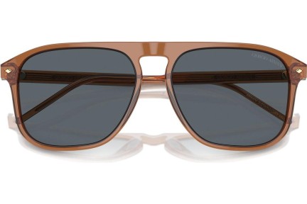 Слънчеви очила Giorgio Armani AR8212 5932R5 Flat Top Кафява