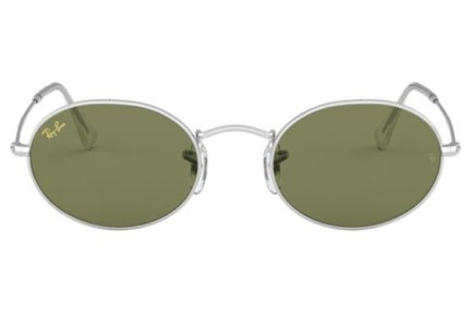 Okulary przeciwsłoneczne Ray-Ban Oval RB3547 91984E Tiny Srebrne