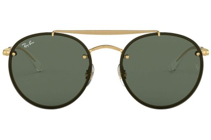 Aurinkolasit Ray-Ban Blaze Round Double Bridge Blaze Collection RB3614N 914071 Pyöreä Kulta