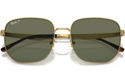 Okulary przeciwsłoneczne Ray-Ban RB3713D 001/9A Polarized Prostokątne Złote