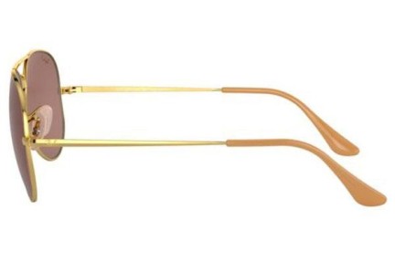 Okulary przeciwsłoneczne Ray-Ban Aviator Metal II RB3689 9064AF Polarized Pilotki (Aviator) Złote