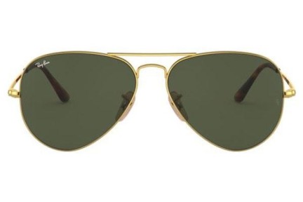 Okulary przeciwsłoneczne Ray-Ban Aviator Metal II RB3689 914731 Pilotki (Aviator) Złote