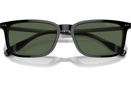 Okulary przeciwsłoneczne Polo Ralph Lauren PH4212 50019A Polarized Kwadratowe Czarne