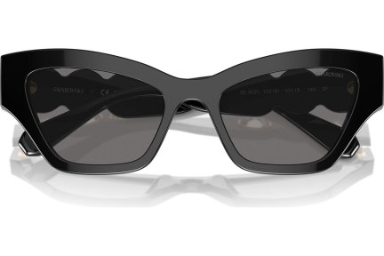 Слънчеви очила Swarovski SK6021 100181 Polarized Око на котка Черна