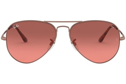 Okulary przeciwsłoneczne Ray-Ban Aviator Metal II Evolve RB3689 9151AA Pilotki (Aviator) Brązowe