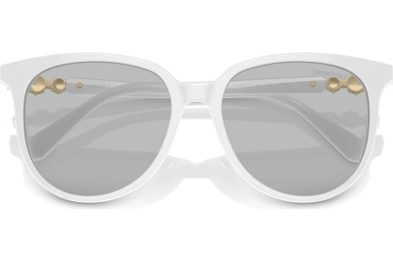 Слънчеви очила Swarovski SK6023D 103387 Polarized Око на котка Бяла