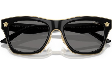 Okulary przeciwsłoneczne Versace VE2272 GB1/81 Polarized Kwadratowe Czarne