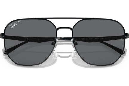 Слънчеви очила Ray-Ban RB3724D 002/81 Polarized Правоъгълни Черна