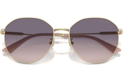 Okulary przeciwsłoneczne Jimmy Choo JC4007BD 300636 Okrągłe Złote