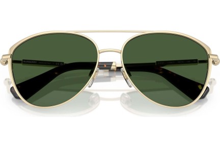 Okulary przeciwsłoneczne Burberry BE3157 110971 Pilotki (Aviator) Złote