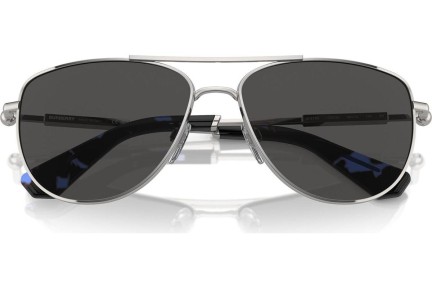 Okulary przeciwsłoneczne Burberry BE3149 100587 Pilotki (Aviator) Srebrne