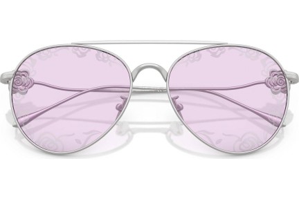 Слънчеви очила Giorgio Armani AR6167 3045Z9 Пилотни Сребърна