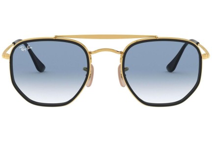 Okulary przeciwsłoneczne Ray-Ban The Marshal II RB3648M 91673F Kwadratowe Złote