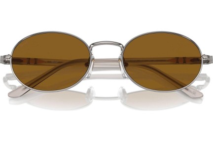 Okulary przeciwsłoneczne Persol PO1018S 513/33 Owalne Srebrne