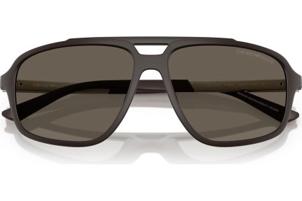 Слънчеви очила Emporio Armani EA4236U 6186/3 Квадратни Кафява