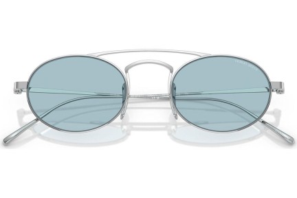 Zonnebril Giorgio Armani AR6161T 3387/1 Ronde Zilver