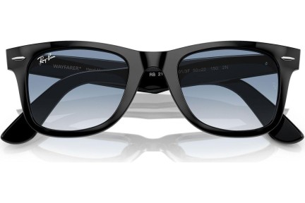 Okulary przeciwsłoneczne Ray-Ban Wayfarer RB2140F 901/3F Kwadratowe Czarne