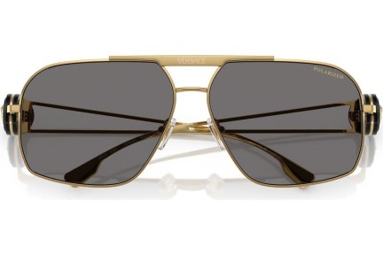 Okulary przeciwsłoneczne Versace VE2269 100281 Polarized Pilotki (Aviator) Złote