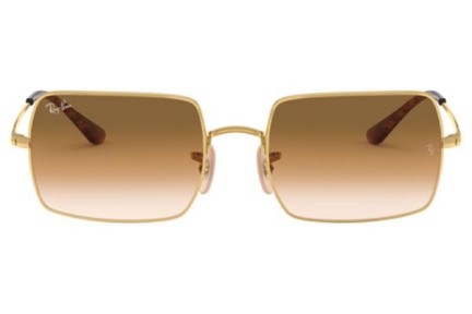Okulary przeciwsłoneczne Ray-Ban Rectangle RB1969 914751 Kwadratowe Złote