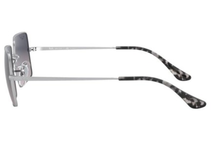 Okulary przeciwsłoneczne Ray-Ban Rectangle RB1969 914978 Polarized Kwadratowe Srebrne