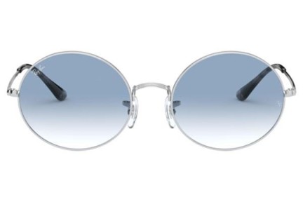 Okulary przeciwsłoneczne Ray-Ban Oval RB1970 91493F Okrągłe Srebrne