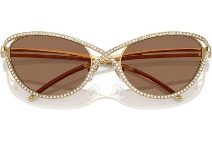 Okulary przeciwsłoneczne Swarovski SK7025 400473 Kocie oczy Złote