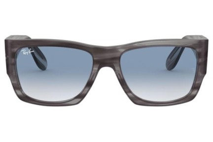 Okulary przeciwsłoneczne Ray-Ban Wayfarer Nomad RB2187 13143F Kwadratowe Szare