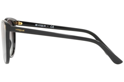 Okulary przeciwsłoneczne Vogue Eyewear Metallic Beat Collection VO5230S W44/11 Kocie oczy Czarne