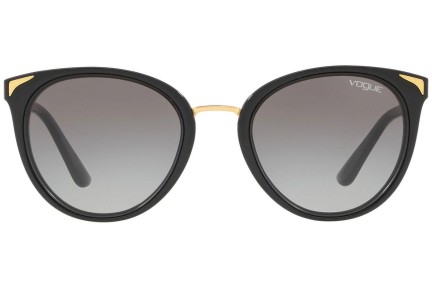 Okulary przeciwsłoneczne Vogue Eyewear Metallic Beat Collection VO5230S W44/11 Kocie oczy Czarne