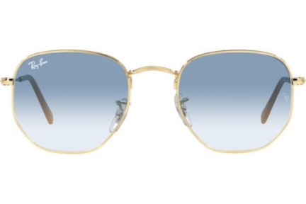 Okulary przeciwsłoneczne Ray-Ban Hexagonal RB3548 001/3F Pilotki (Aviator) Złote