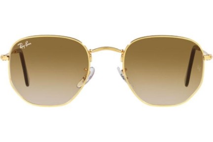 Okulary przeciwsłoneczne Ray-Ban Hexagonal RB3548 001/51 Pilotki (Aviator) Złote