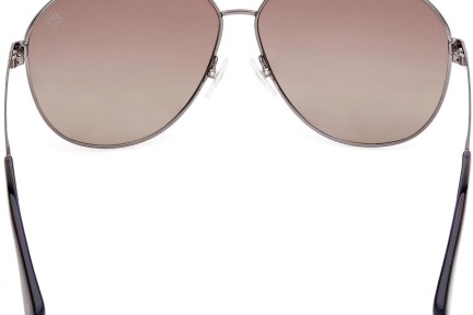 Слънчеви очила Timberland TB00029 06H Polarized Пилотни Сребърна