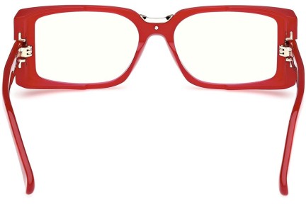 Okulary korekcyjne Max Mara MM5157-B 066 blue-light [non-prescription] Prostokątne Czerwone